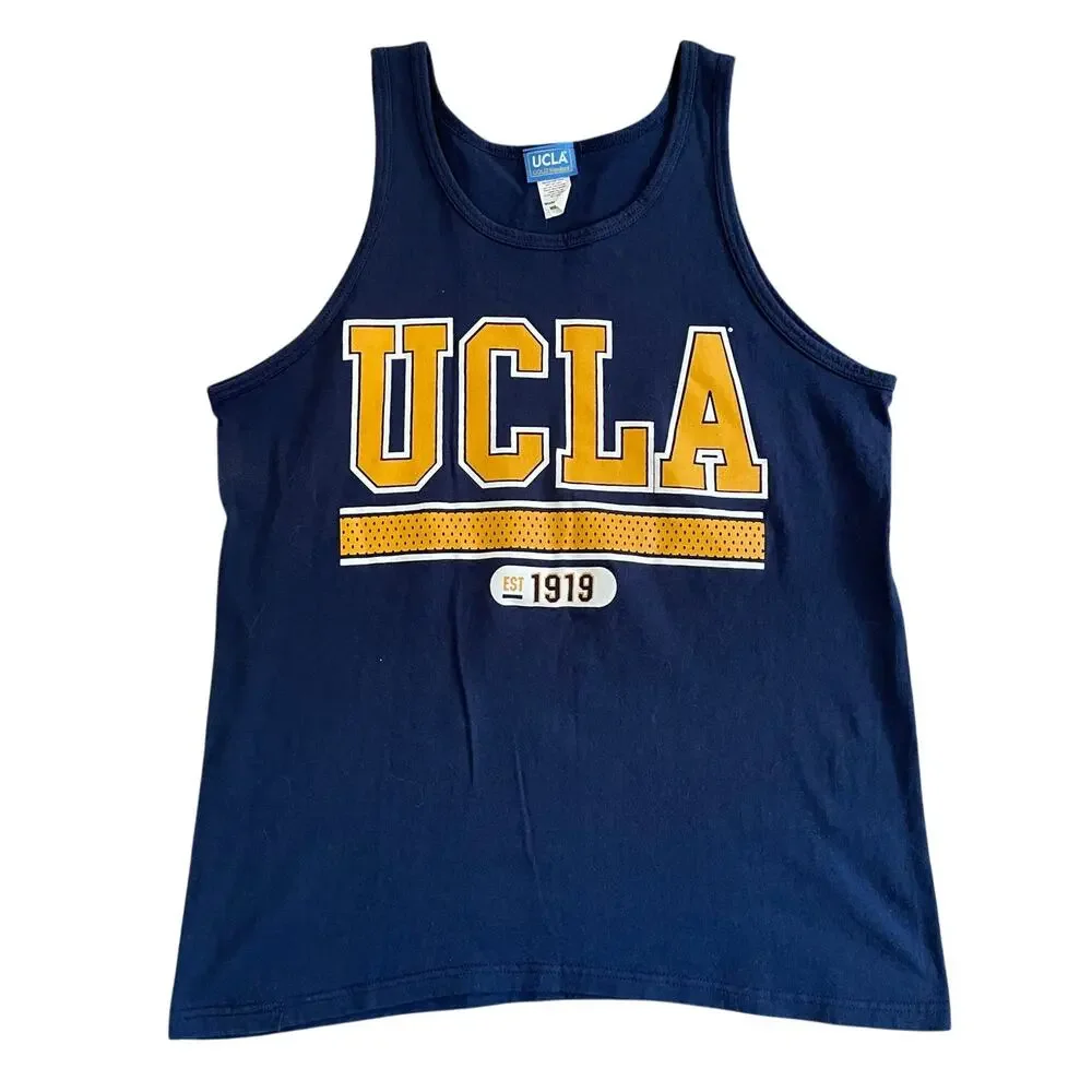 VTG 90s UCLA Bruins Tank Top Navy size M Collegiate Preppy - Picture 1 of 4